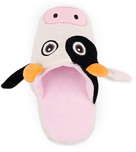 All For Paws Doggy's Cow Slipper Squeaky Dog Toy | Keeps Dogs Entertained, Fun Design, Ideal for Playtime