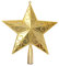 Toyvian Stern Baumspitze Weihnachtsbaum Topper für Weihnachts Baumschmuck 20cm (Golden)