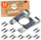 SOLIDfy® - [10x] SL-Sicherungen Ø 10mm Wellensicherung für Wellen und Bolzen verzinkte SL Sicherung