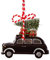 Sass & Belle London Weihnachtskugel in Form eines schwarzen Taxis, Schwarz