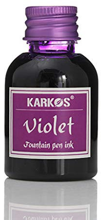 KERDEJAR Encre de Recharge, 1 Bouteille d'encre de Stylo Plume colorée Pure 30 ML pour Le Remplissage des encres Papeterie Fournitures de Bureau Scolaire Violet