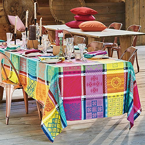 Garnier Thiebaut 42313 Tischdecke Mille Pueblo Fiesta Beschichtet Rund D 175 Cm
