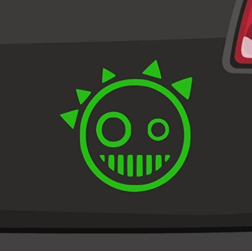 Technohead Raver Sticker -6 Größen 21 Farben- EDM Crazy Emoji Musik House Freak