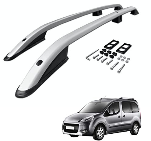 CHROMEMASTER | Dachreling Dachträger | Kompatibel mit Peugeot Partner Tepee 2007-2018; Zur Befestigung der Dachgepäckträger, Dachboxen oder Dachfahrradträger | Robuste Konstruktion aus Aluminium