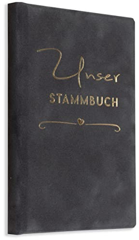 Stammbuch der Familie Our Grau Gold Familienstammbuch Hochzeit incl. Einleger