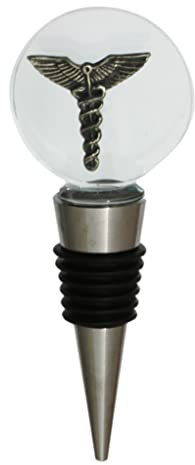 Caduceus Glass Wine Whiskey Stopper Bottle Top 53