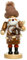 Sikora RM-A Räuchermännchen aus Holz 3 Größen Verschiedene Motive, Farbe/Modell:A32 braun - Lebkuchenhändler, Höhe in cm:Höhe ca. 36 cm