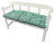 NYVI Bankauflage Ibiza 140x45 cm Grün Kariert 2er Set - Polsterauflage für Gartenbänke Gemütlich & Langlebig - Sitzauflagen für Bänke Outdoor & Indoor - Sitzkissen Auflage Bank Sitzbank