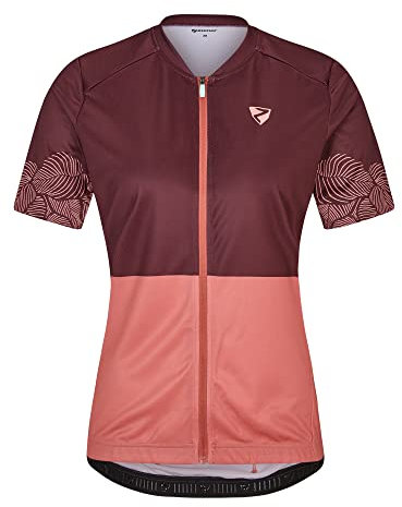 Ziener Damen NYMERIA Fahrradtrikot/Radtrikot - Mountainbike|Rennrad - atmungsaktiv,schnelltrocknend,elastisch,Kurzarm, pink dust, 34
