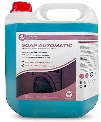 5L Detergente de Lavadora Líquido Profesional Marsella - Detergente Industrial Jabon Marsella - Detergente Grande para Ropa Blanca y Color - Formula Nueva Efecto Ropa Nueva