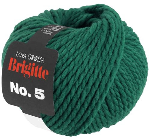 LANA GROSSA Brigitte Nr.5 | 2-fach verzwirntes Merino-Dochtgarn | Handstrickgarn aus 100% Schurwolle (Merino extrafein) | 50g Wolle zum Stricken & Häkeln | 75m Garn FB 6