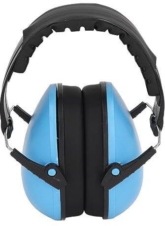 NRR 21DB Noise Cancelling Ear Defender Blue, Noise Reduction Ear Muffs Noise Cancelling Earmuff for Shooting Woodworking Projects
