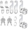 2 Pack Cabinet Locks With Keys 30mm Mailbox Lock Cam Lock Key Alike, Furniture Locker Security Drawer Lock for Cupboard Door Post Box