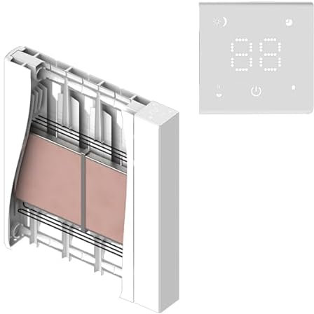 HEATZY - Radiateur électrique connecté Wi-Fi cœur de chauffe en céramique HEATZY GLOW 1500w