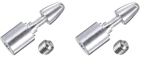 QUARKZMAN RC Flugzeug Propeller Spinner, 2mm Befestigungs-Propelleradapter mit 2 Maschinenschrauben für Brushless-Motoren und Drehzahlregler, Packung mit 2 Stück