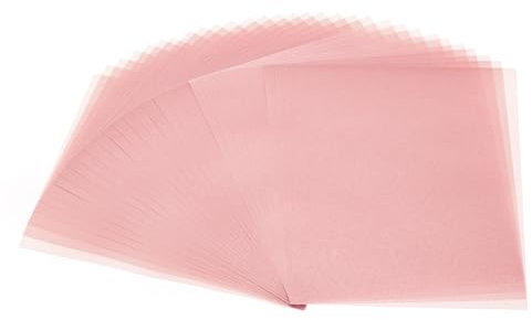 PATIKIL 30 Sheets Vellum Paper 4.25x5.5, 100GSM Colored Translucent Printable for Invitations, Laser Inkjet Printing, Card Making, Crafting, Wedding Tracing - Pink