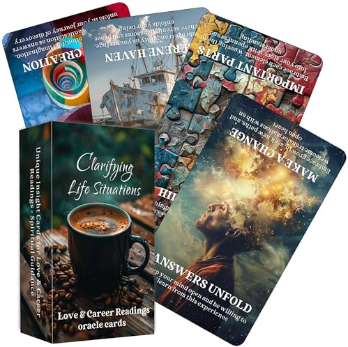 BAIYOOBAI Clarificando situaciones de la vida, cartas de oráculo para principiantes, cubre amor, viaje espiritual y carrera
