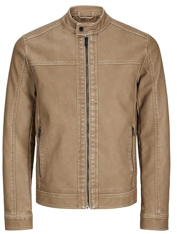 JACK & JONES Male Kunstlederjacke Kunstlederjacke
