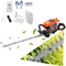tinysiry Petrol Hedge Trimmer,26CC 2-Stroke Gas Powered Bush Trimmer with Dual Sided Blade,24-Inch Lightweight Hedge Trimmer Petrol Brush Cutters Cordless Hedge Trimmer for Patio Lawn Garden Orange