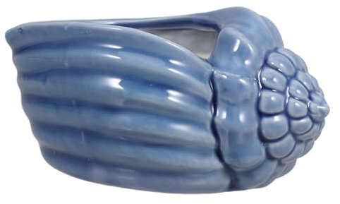 Kisangel Muscheltopf Für Pflanzen Aus Keramik Orchideentopf Sukkulenten-Topf Blumentopf Für Innen Und Außenbereich Dekorativer Pflanzgefäß Für Wohnraum Und Garten