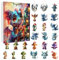 VOHIKO Adventskalender 2024, Weihnachtsbaum Dinosaurier Anhänger, 24 Tage Weihnachts Countdown Kalender, mit Bezaubernden Drachen Babypuppen, 2D Acryl, Kinder Spielzeug