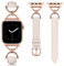 Wearlizer Bracelet en cuir compatible avec Apple Watch pour femme de 41/40/38/42/44/45/46/49 mm, bracelet fin et élégant avec boucle en forme de D pour iWatch Series 10 9 Ultra SE 8 7 6 5 4 3 2 1,