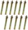 11 Pcs M8 Expansion Bolts, Wall Anchor Bolts，Hexagonal Outer Expansion, for Concrete Masonry Brick Wall Fixings (M8 x 80mm)