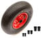 4.00-6 Wheel & Tyre 13 Inch 4 Ply Heavy Duty Wheelbarrow Garden Cart Includes Reducer Bushes To Fit 25mm, 20mm, 16mm and 12mm Axles Maximum Load 136 kg