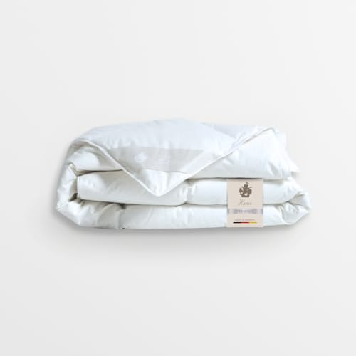Hanse Premium Bettdecke Natural Hybrid 200x220 cm, Daunen & 3D-Poly-Pearls | hochwertige Daunendecke in Luxushotelqualität, waschbar bis 60°C, Made in Germany