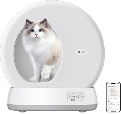 Lettiera Gatto Autopulente UBPet C10 PRO– Automatica, Silenziosa 38 dB, Anti-Odore, Controllo Smart via App