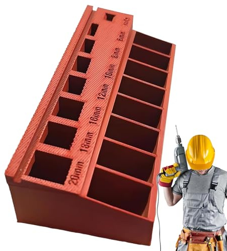 M3 Screw Sorter Tray, Nut And Bolt Storage Organizer, 7 Measuring Length Sorter Tray For Precision Organization, Tool Compartment Organizer Trays Tool Box For Workshop, Closet 17.6x7.3x3.2cm