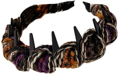 Haarreifen Mit Zähnen Für Damen Rutschfester Haarreif Mit Greifzähnen | Garnumwickelte breite Haarbänder für Mädchen Für Makeup Tag Zuhause Reise Event Pendeln Party