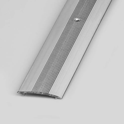 Carpet Flooring Flat Silver Door Bar Threshold Cover Strip 40mm x 0.9m (3 Pack) | Silver Threshold Door Bar Trim Strip | Ideal for Doorways | Easy-Fit Cover Strip