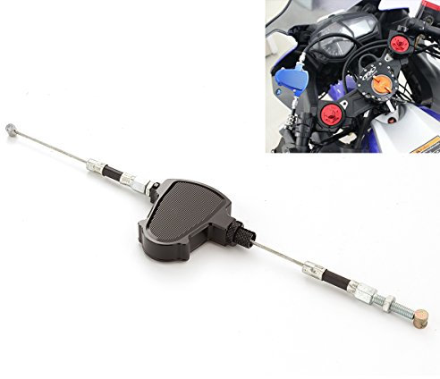 CNC Aluminum Line Easy Stunt Pull Clutch Cable Lever Replacement System Universal for most Motorcycles Dirt Bikes with Cable Clutch