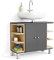 Vicco Mueble bajo Lavabo Aquis, Antracita/Sonoma, 79 x 64 cm