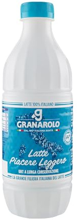 Granarolo Latte UHT Piacere Leggero Parzialmente Scremato, 1 Litro, 100% Italiano, 1,6% di grassi, UHT a lunga conservazione.