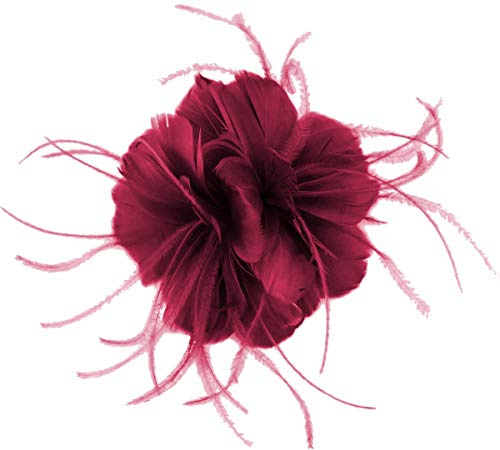 Failsworth Millinery Feather Fascinator in Fuchsia, size: One Size