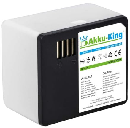 Akku kompatibel mit Netgear Arlo A-4a, A4a, 308-10069-01 - Li-Ion 5250mAh - für Ultra, Ultra +, Ultra 4K UHD, Ultra 2, Pro 3, Pro 4, VMA5400-10000S