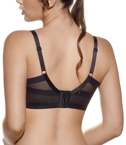 Selene, Reggiseno Donna Modellante, Senza Ferretto, con Fascia Alta Comfort e Coppe Imbottite Decorate, Collezione Nadia