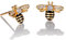 namana Gold Hummel Ohrstecker fur Frauen, Auffällige Gold Bienen Ohrringe für Damen und Teenager, Mädchen aus 925 Sterling Silber, Bienen Geschenke für Frauen, Gold Schmuck fur Damen