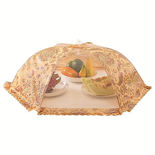 Cubiertas de malla para alimentos, grandes y altas para exteriores, 42 x 42 cm, cubiertas de malla desplegable para alimentos, paraguas para exteriores, tiendas de campaña, fiestas, picnics,