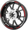 Komplettes Set mit Aufklebern für Motorrad Ducati Premium Qualität (2 Räder) (mehrfarbig)