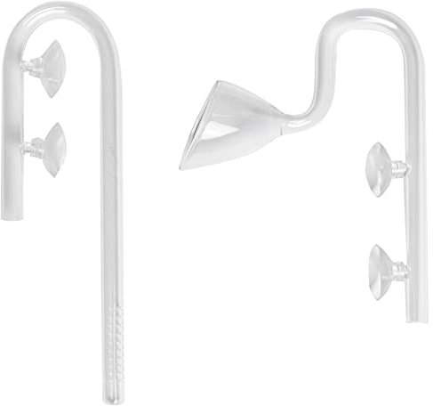 Bottam Glas Aquarium EIN- und Auslaufrohr Rohr 13mm + 2 Saugnapf