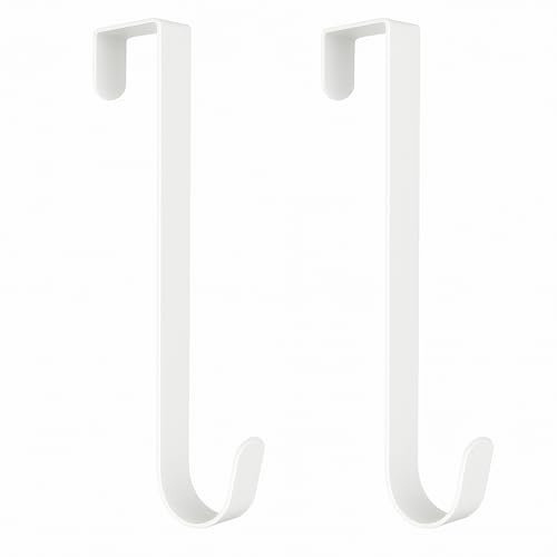 Floralcraft® Door Metal Wreath Hanging Hook 13 for Christmas - White (Set of 2)