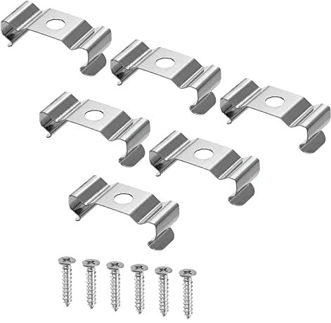 sourcing map T5 LED-Lichtstreifenclips LED-Lichtstreifen Befestigungsklemmen Klemme Aufhänger Leuchtstoffröhre für LED Glühbirnen Deckenlampe Paket mit 20