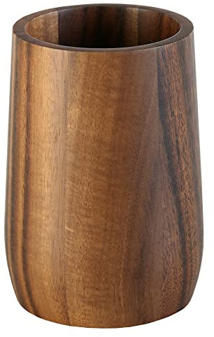 Kleine Wolke Zahnputzbecher Acaia, Accessoires, Farbe Braun, Material: Akazie, Länge 7,5 x Breite 7,5 x Höhe 10,8 cm