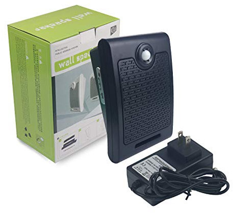 PIR-Bewegungsmelder, aktivierter Audio-Player, Hochleistungsverstärker, Lautsprecher für Halloween, Weihnachten, Baustelle, Sicherheitserinnerung, Shop-Promotion (schwarz)