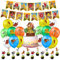 Luftballons, Geburtstag Deko 32 pcs, Geburtstag Banner, Kuchen Dekoration, Cupcake Topper, Geburtstagsparty, Kinderparty Dekoration