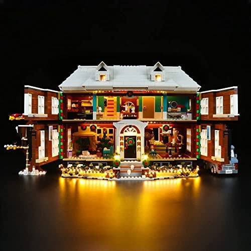 BrickBling Led Licht Set für Lego 21330 Ideas Home Alone, Beleuchtungs Exklusives Collectible Home Deko Creative Gift (Nur -,kein Lego-Modell)- Standard Version