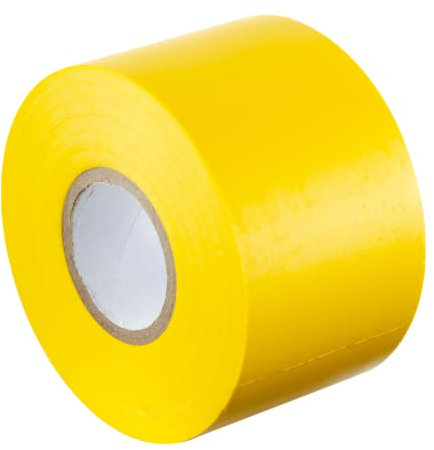 Gocableties Yellow Wide Electrical Tape, 50mm x 33m, 2 Strong Self-Adhesive PVC Insulation Tape for Insulating, Repairing and Protecting Electrical Wires, 1 Roll